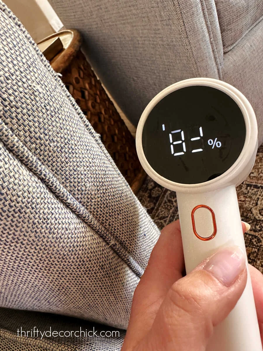 rechargeable fabric shaver